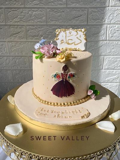 Girly Floral Cake - Cake by Nana Ahmed
