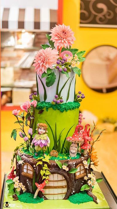 Spring Fairytale Cake  - Cake by Nana Rose Cake 