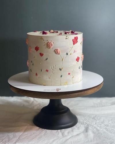 Wild  Flowers cake - Cake by blendys cakes