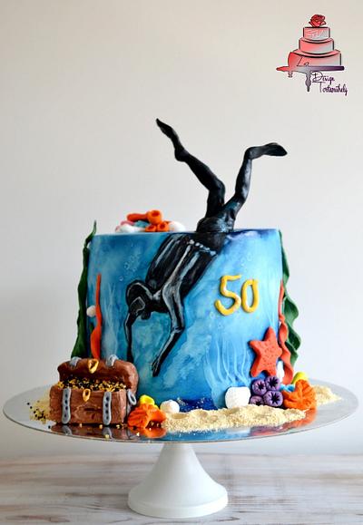 Diver cake - Cake by Krisztina Szalaba