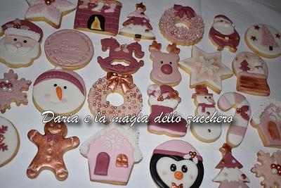 Rose Christmas cookies - Cake by Daria Albanese