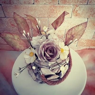 Wafer flowers - Cake by Cakes_bytea