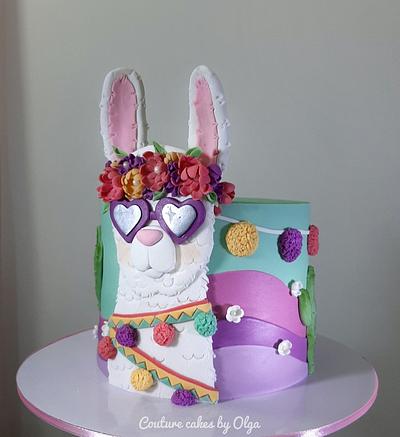 Llama cake - Cake by Couture cakes by Olga