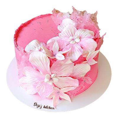 Pink flowers  - Cake by Desi Nestorova 