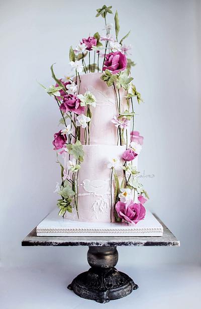 Cake in Bloom - Cake by Dozycakes