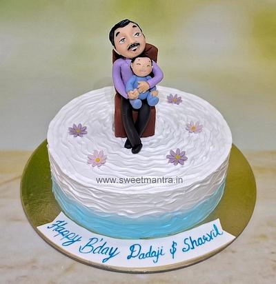 Dada Pota Birthday cake - Cake by Sweet Mantra Homemade Customized Cakes Pune