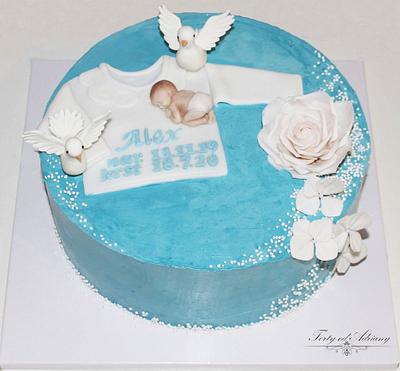 christening cake - Cake by Adriana12