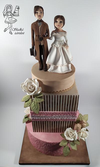 Vintage wedding cake - Cake by Sladká závislost