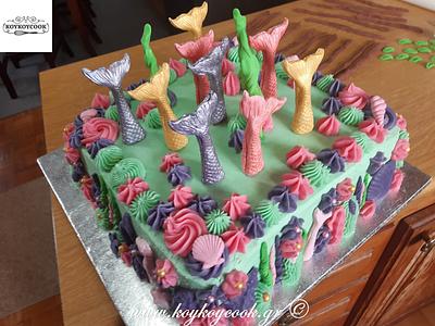 MERMAIDS TAILS CAKE - Cake by Rena Kostoglou