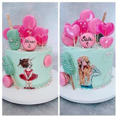 Sisters - Cake by alenascakes