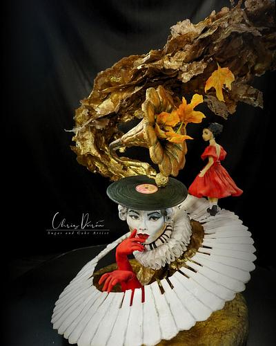 Sounding Silence by Michael Cheval - Cake by Chris Durón from thecakeart.academy