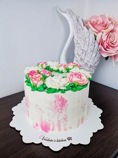 Flower cake  - Cake by Vyara Blagoeva 