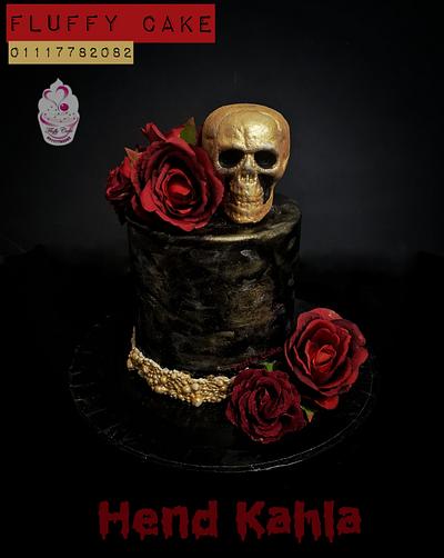 Black Halloween cake - Cake by Hend kahla