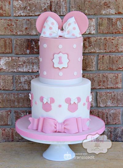 Pastel Minnie Cake - Cake by Peggy Does Cake