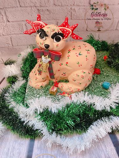Christmas reindeer - Cake by Wafaa mahmoud