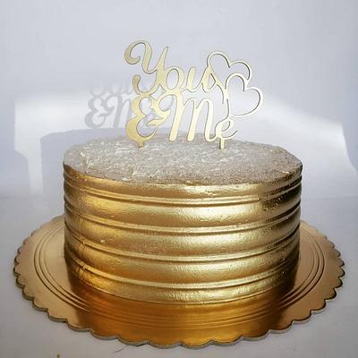 Wedding gold cake - Cake by Tortebymirjana