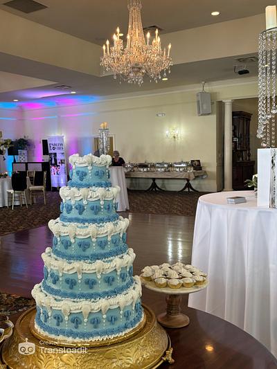 Bridgerton Themed Wedding Cake - Cake by Artful Cakery by Julie