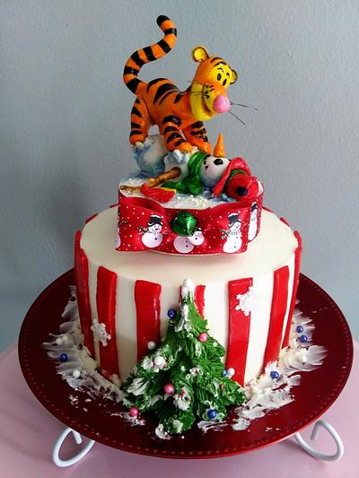 Tigger and Snowman  - Cake by Bethann Dubey