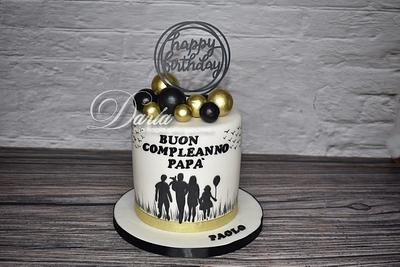 Family silhouette cake - Cake by Daria Albanese