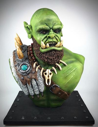 Orgrim Doomhammer - Warcraft cake - Cake by Gina Molyneux