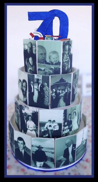 70 years of memories cake - Cake by Sugar by Rachel