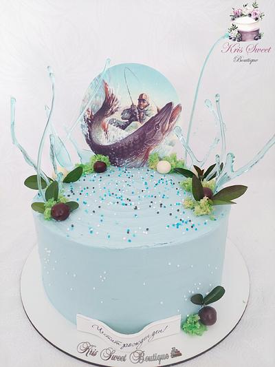 Fish on the lake  - Cake by Kristina Mineva