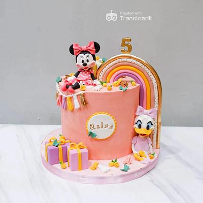 Minnie Mouse and Daisy Duck Birthday Cake - Cake by Dapoer Nde