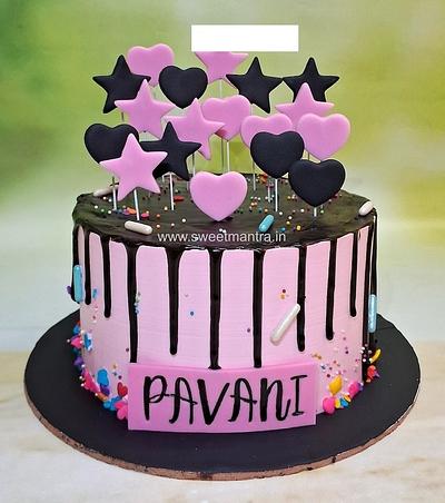 Blackpink drip cake for girl - Cake by Sweet Mantra Homemade Customized Cakes Pune