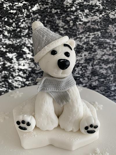 Christmas Polar Bear. - Cake by Popsue