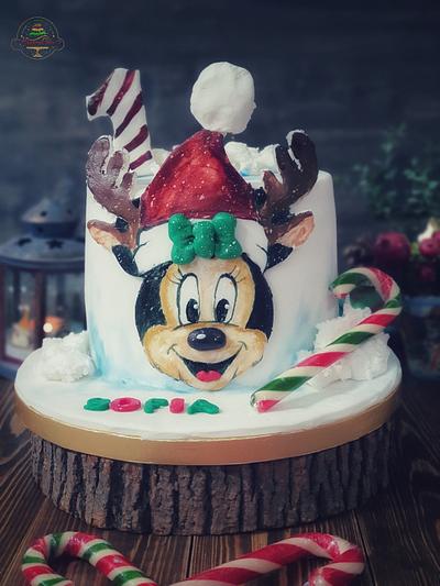 Minnie mouse Santa cake - Cake by Rana Eid