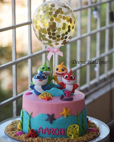 Baby shark cake  - Cake by Divya Haldipur