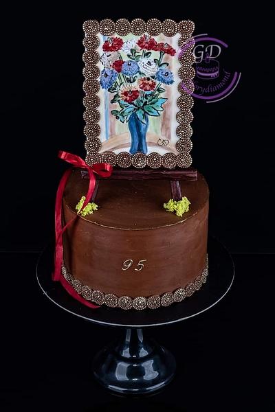 Birthday cake for famous painter - Cake by Glorydiamond