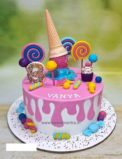 Icecream cake for girl - Cake by Sweet Mantra Homemade Customized Cakes Pune