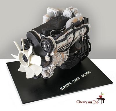 Toyota 1HD FTE Engine CAKE  - Cake by Cherry on Top Cakes