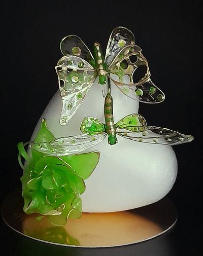 Green butterfly  - Cake by Zuzana Bezakova