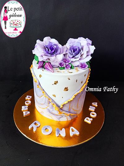 marbel cake - Cake by Omnia fathy - le petit gateau