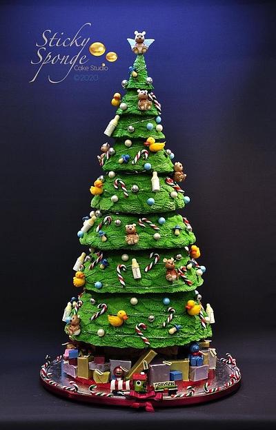Christmas tree cake - Cake by Sticky Sponge Cake Studio