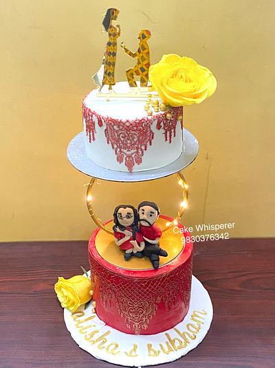 Engagement cake  - Cake by Neha Jaiswal 