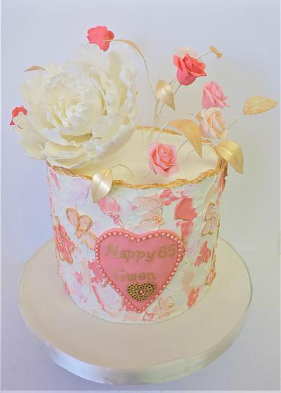 65th Birthday cake - Cake by Sweet Art Cakes