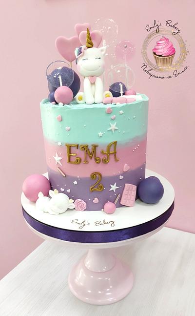 Unicorn cake for Ema - Cake by Emily's Bakery
