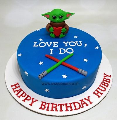 Baby Yoda cake - Cake by Sweet Mantra Homemade Customized Cakes Pune