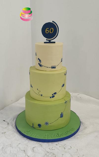 60th Birthday - Cake by Ruth - Gatoandcake
