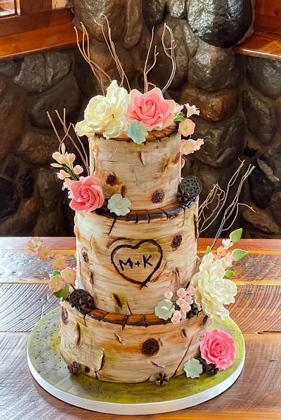 Woodsy Wedding - Cake by Kates Crazy Cakes