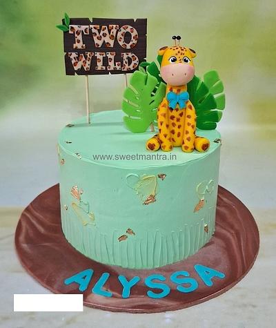 Giraffe theme cake for kid - Cake by Sweet Mantra Homemade Customized Cakes Pune