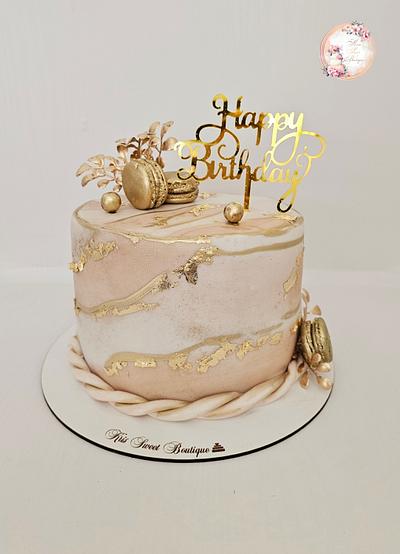 Marble gold cake - Cake by Kristina Mineva