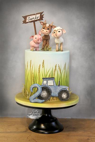 Farm animals - Cake by Lorna