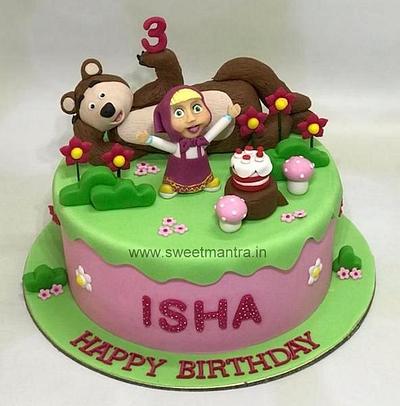 Masha Bear theme cake - Cake by Sweet Mantra Homemade Customized Cakes Pune