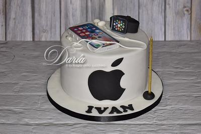 Apple I Phone cake - Cake by Daria Albanese