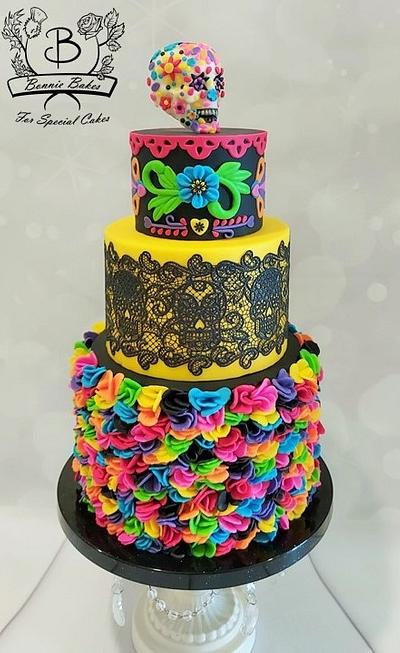Day of the Dead cake - Cake by Bonnie Bakes UAE