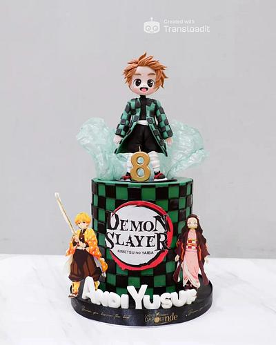 Demon Slayer Themed Birthday Cake - Cake by Dapoer Nde